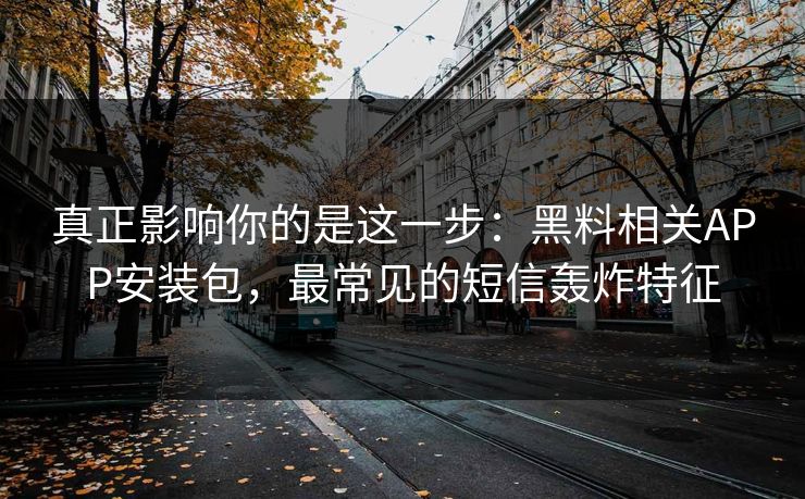 真正影响你的是这一步：黑料相关APP安装包，最常见的短信轰炸特征